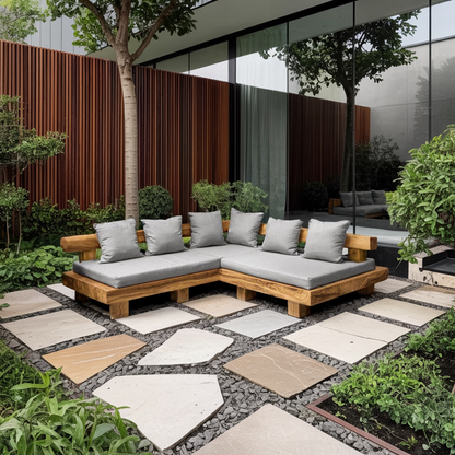 Minimalist Outdoor Sofa Set For Patio Garden And Poolside