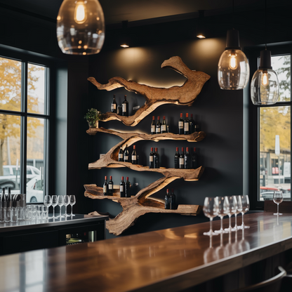 Farmhouse Wine Holder For Furniture Wine Rack Display