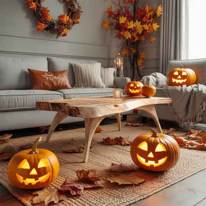 Mid Century Live Edge Coffee Table For Entryway Design Halloween Style