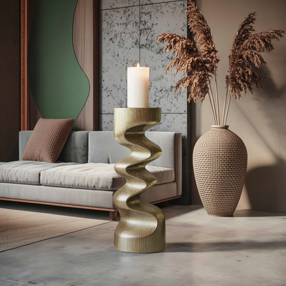 Rustic Wooden Abstract Decor For Living Room Display