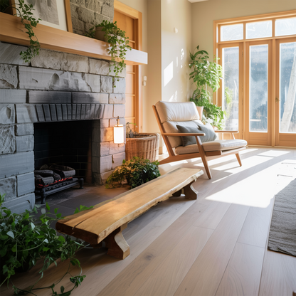 Rustic Live Edge Wood Bench For Entryway Seating
