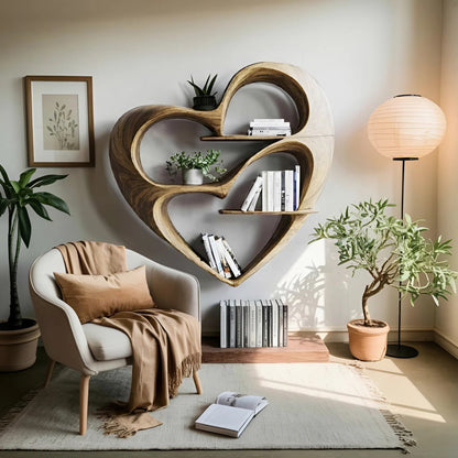 Rustic Live Edge Bookshelf For Cozy Bedroom Appeal