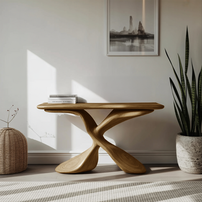 Mid Century Design Console Table For Living Room