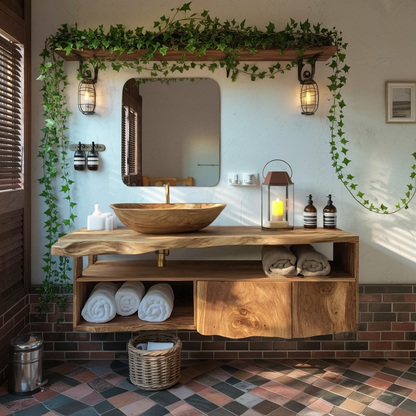 Mid Century Vanity Cabinet For Bathroom Furniture