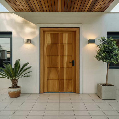 Modern Panel Door Design For Living Room And Hallway