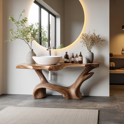 Farmhouse Solid Vanity For Country Bathroom Design