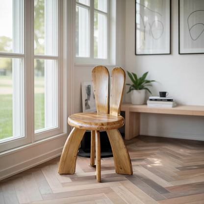 Whimsical Bunny Kids Chair For Playroom Or Reading Nook