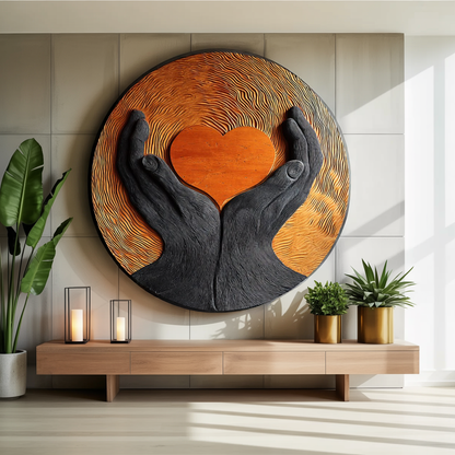Mid Century Wooden Wall Art Sculpture For Modern Furniture Decor