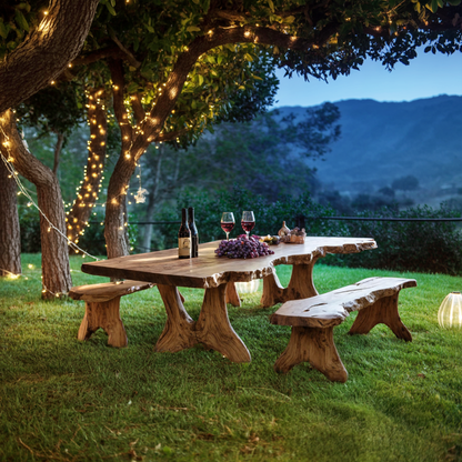 Handcrafted Kitchen Table For Warm Rustic Homes