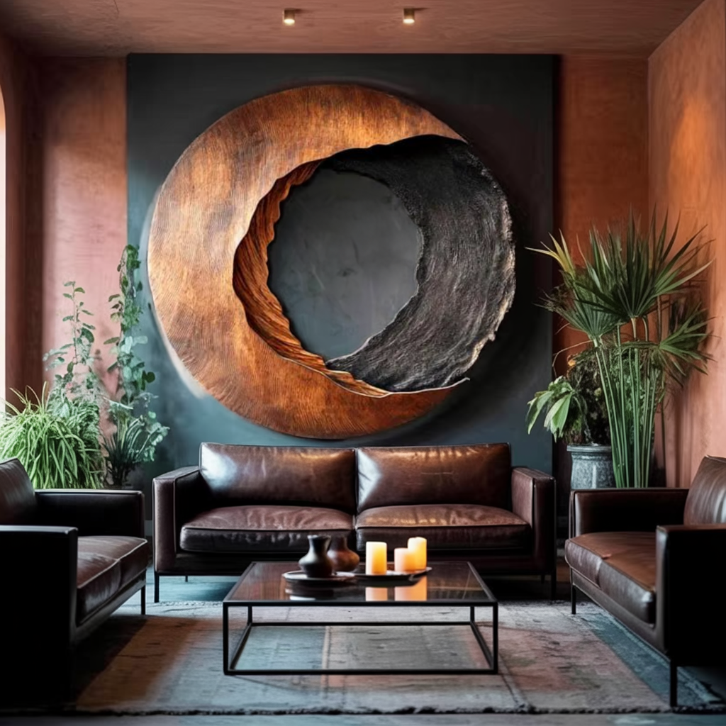 Handcrafted Solid Wood 3D Sculpture Wall Art For Home Living Room