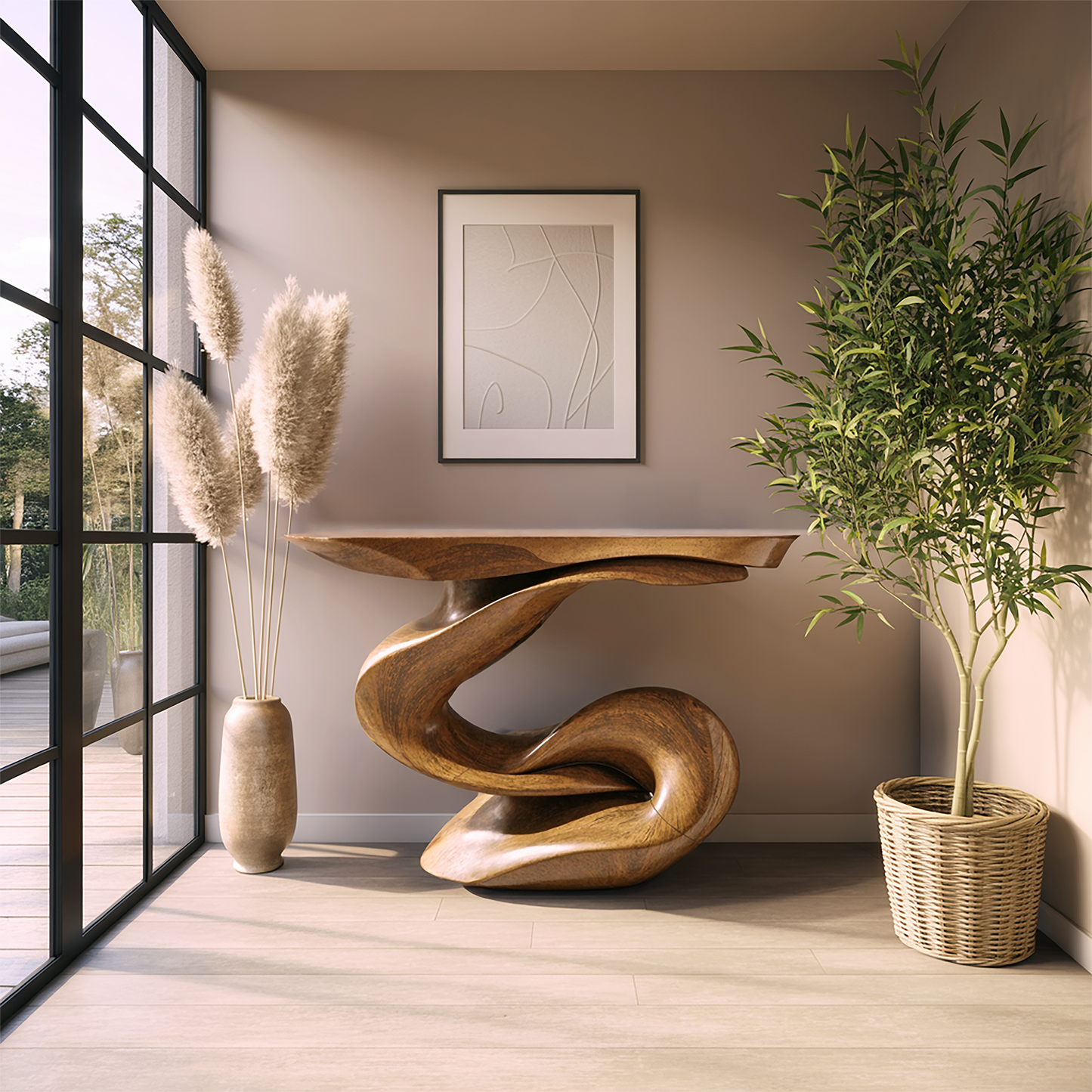 Handcrafted Accent Table Furniture Decor