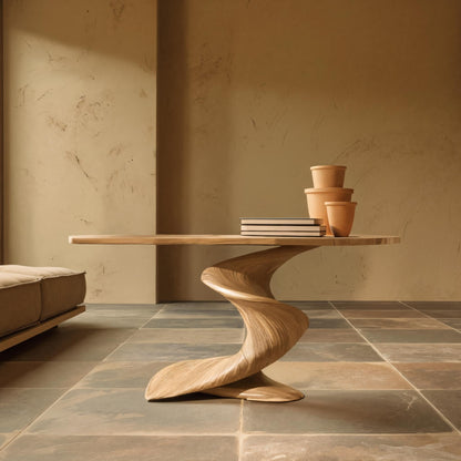 Handcrafted Wood Console Table Furniture Decor