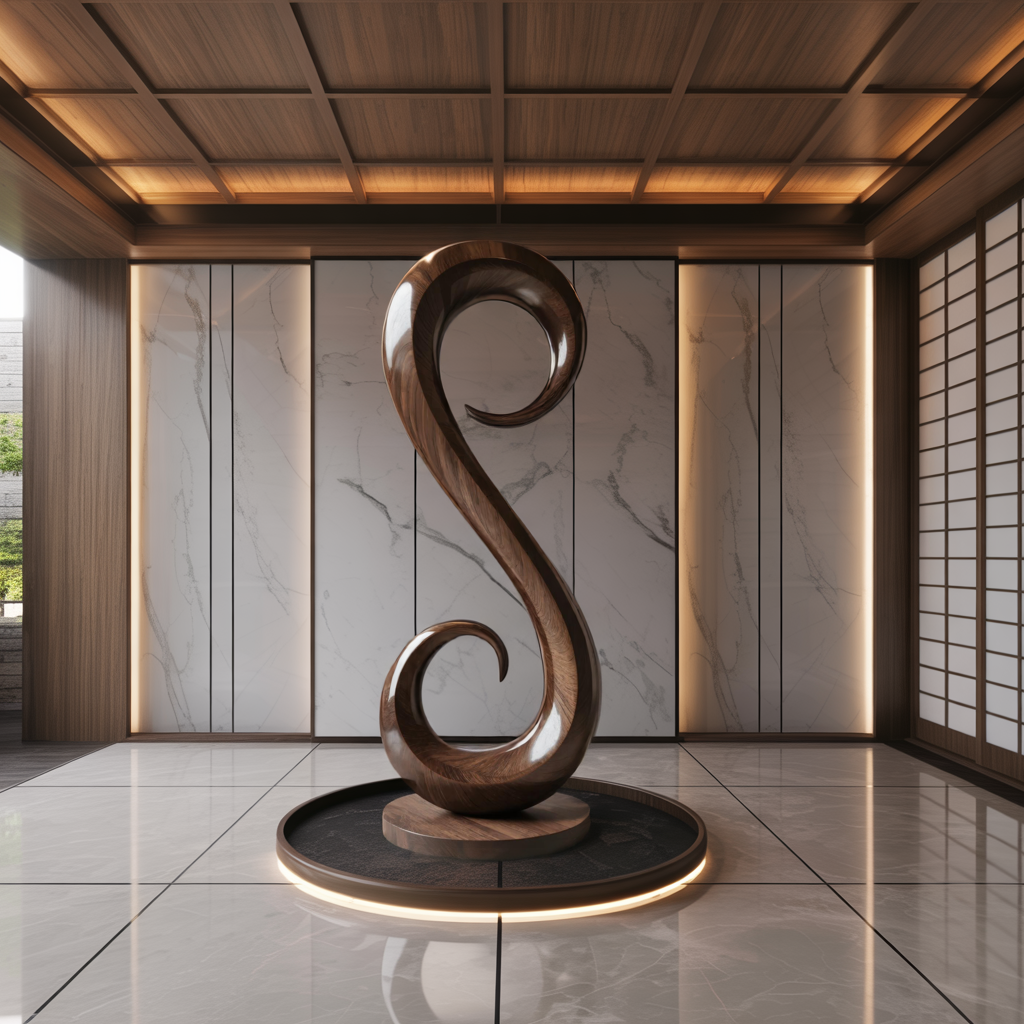 Handcrafted Organic Contemporary Landscape Sculpture For Home Decor