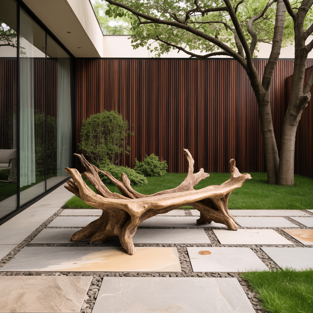 Handcrafted Live Edge Bench For Entryway Design