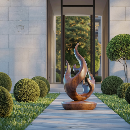 Rustic Abstract Wooden Decor For Entryway Table