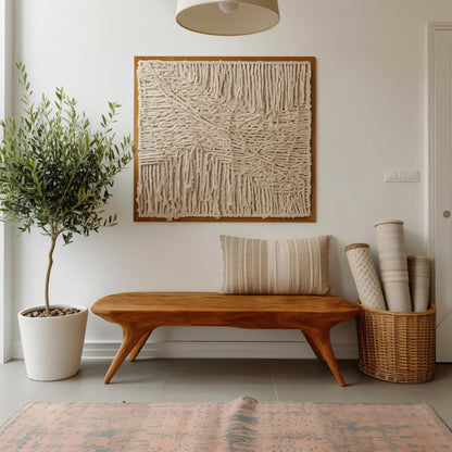 Modern Minimalist Entryway Bench For Hallway Or Bedroom Seating