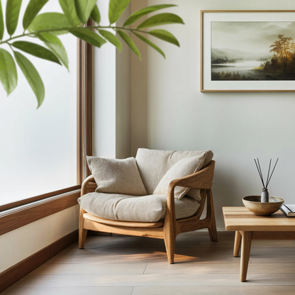 Modern Handcrafted Armchair For Living Room Or Reading Corner