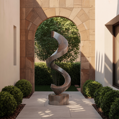 Handcrafted Wooden Sculpture For Garden Art Decor