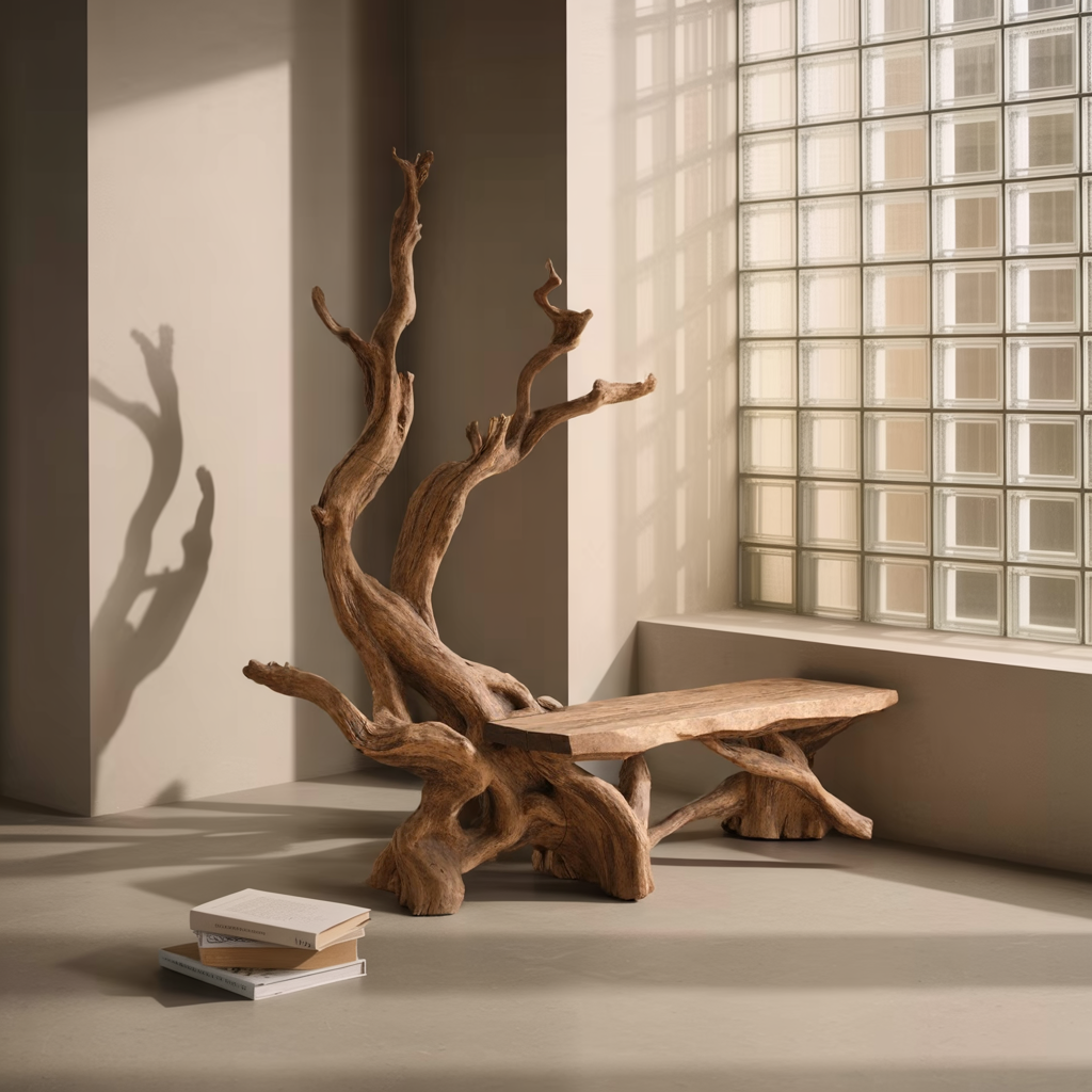 Mid Century Wooden Bench For Versatile Indoor Bench Solutions