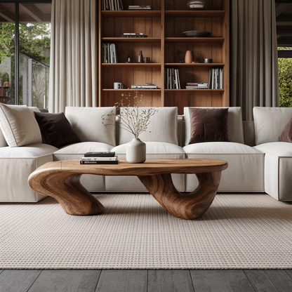 Handcrafted Low Table For Functional Room Setup