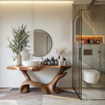 Farmhouse Solid Vanity For Country Bathroom Design