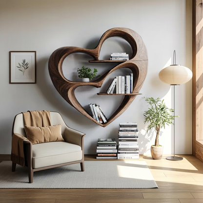 Rustic Live Edge Bookshelf For Cozy Bedroom Appeal