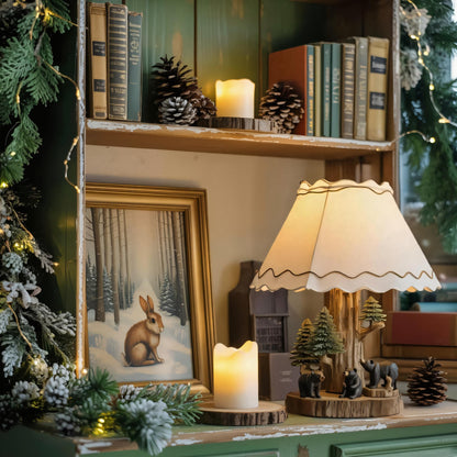 Rustic Bear Table Lamp For Cozy Winter Decor