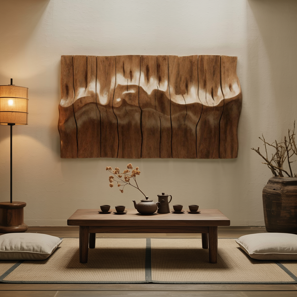 Modern Abstract Wall Art Carved Sculpture For Living Room And Office Wall