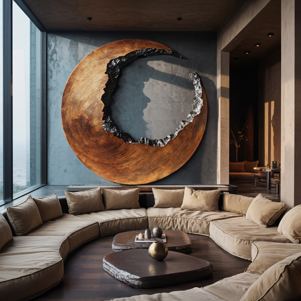 Mid Century 3D Wood Wall Art For Furniture Home Makeover