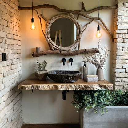 Farmhouse Bathroom Shelf Organizer For Small Bathrooms