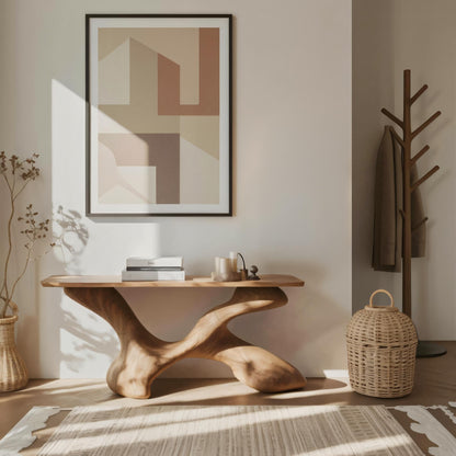 Mid Century Foyer Table For Living Room