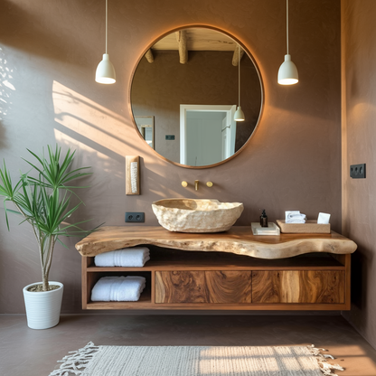 Handcrafted Floating Vanity For Elegant Bathroom