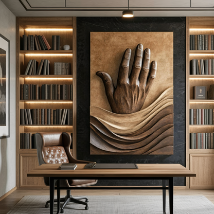 Rustic 3D Wood Wall Art For Living Room Feature Wall