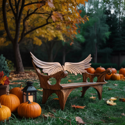 Handcrafted Wooden Bench For Living Room Elegant Furniture Decor