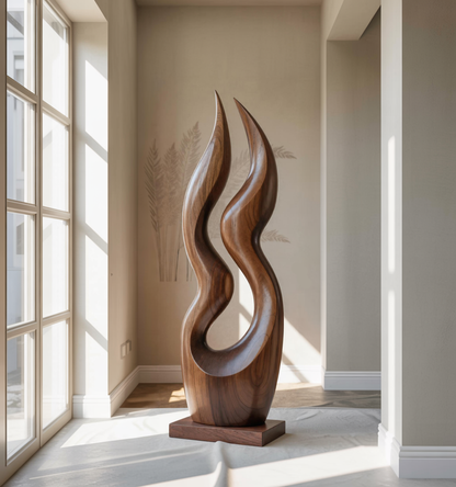 Farmhouse Handcrafted Sculpture For Patio Decor