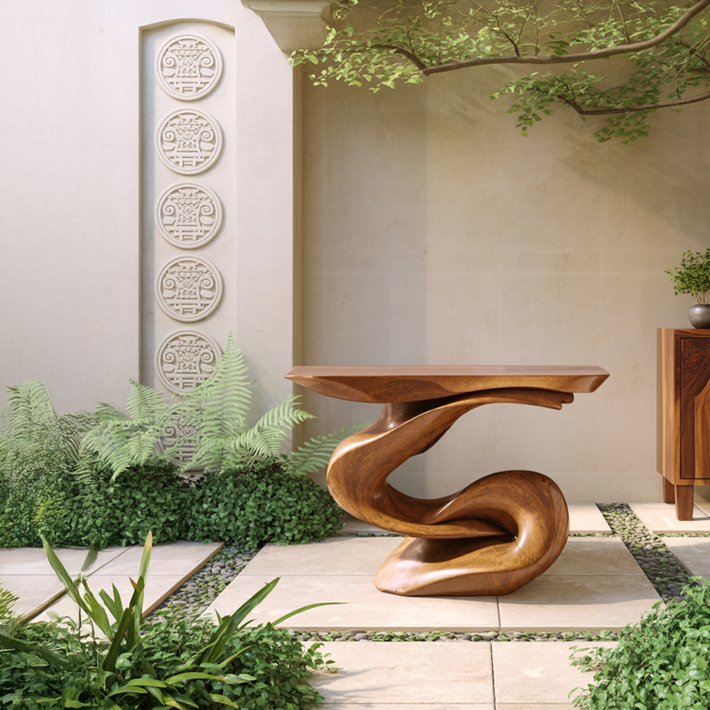 Handcrafted Accent Table Furniture Decor