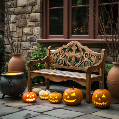 Farmhouse Halloween Patio Chair For Rustic Halloween Porch Decor