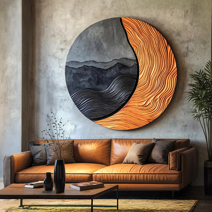 Handcrafted Large Sculpture Wall For Furniture Wall Art