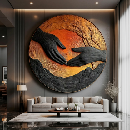 Modern Wooden Wall Art Sculpture For Entryway And Hallway Design