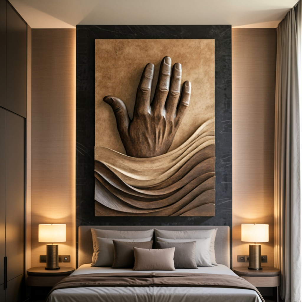 Rustic 3D Wood Wall Art For Living Room Feature Wall