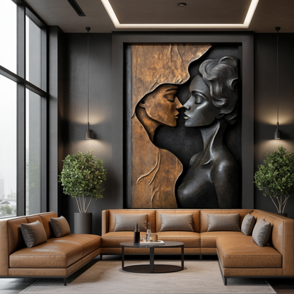 Rustic Wood Wall Sculpture For Bedroom Wall Art Design