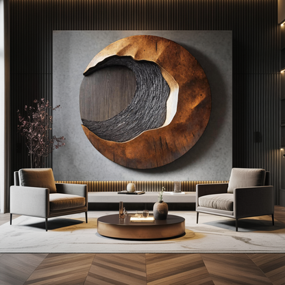 Handcrafted 3D Wood Wall Art For Entryway Focal Point