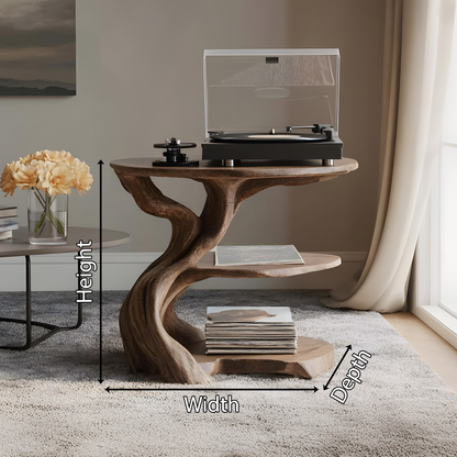 Handcrafted Wooden Media Stand Custom Living Room
