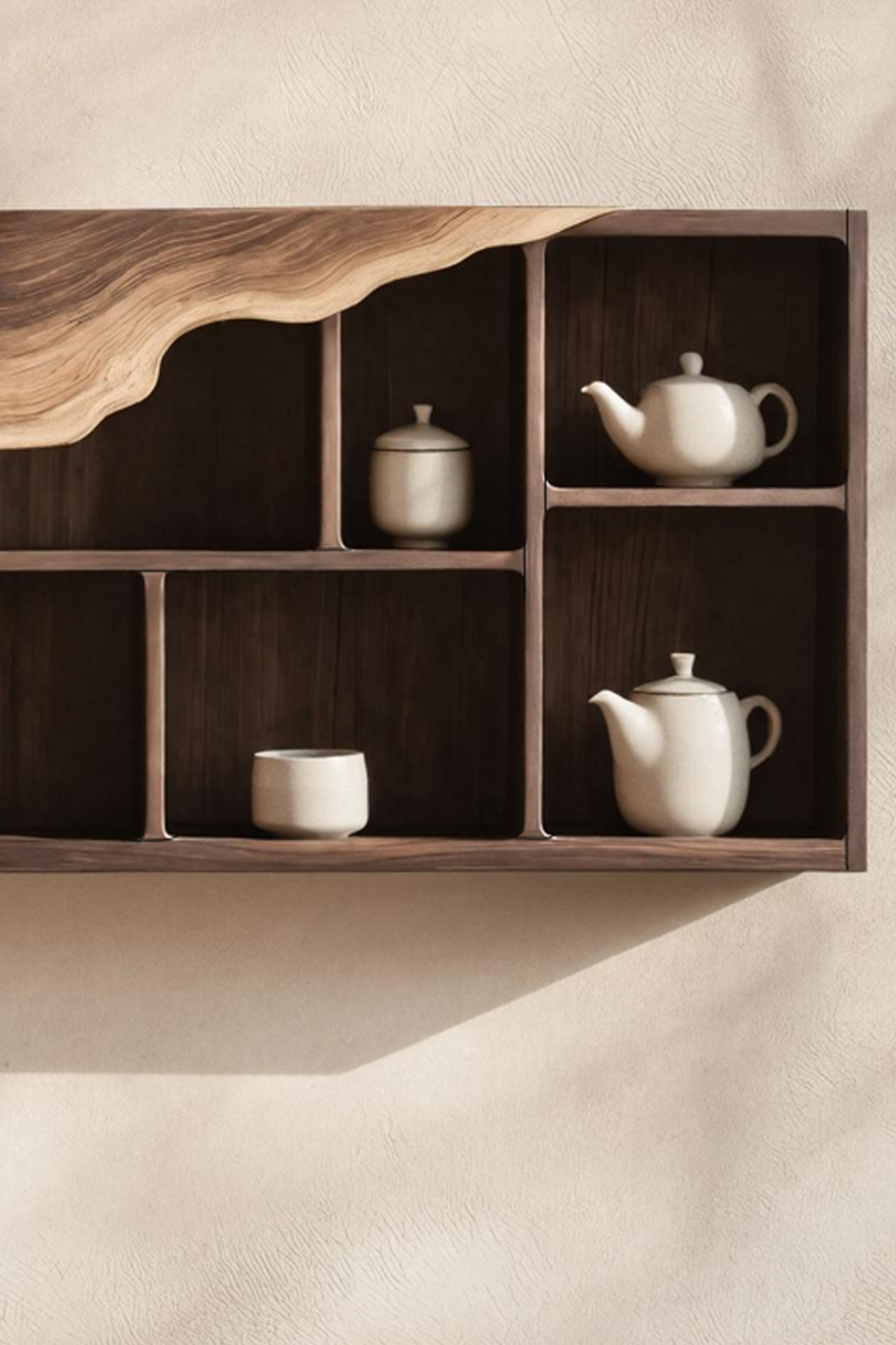 Farmhouse Bookshelf In Solid Wood For Living Room Style