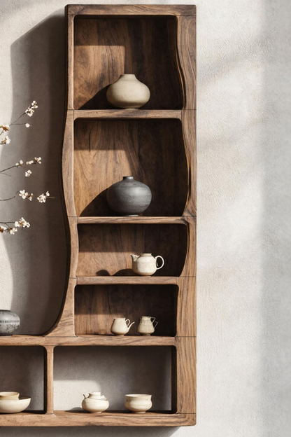 Handcrafted Solid Wood Bookshelf For Decor And Storage