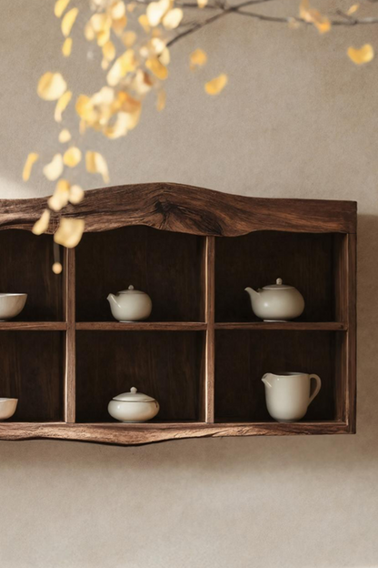 Handcrafted Live Edge Floating Shelf For Living Room Use