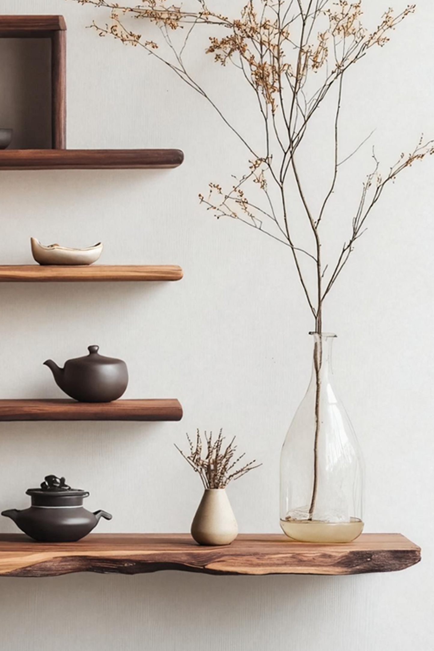 Farmhouse Live Edge Shelf For Bedroom Decor And Storage