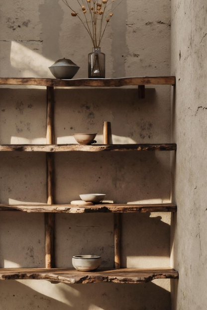 Floating Shelf In Farmhouse Style For Living Room Display