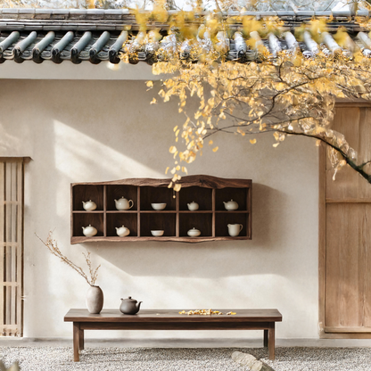 Handcrafted Live Edge Floating Shelf For Living Room Use