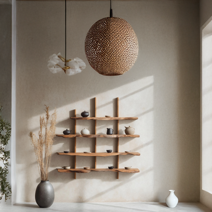 Rustic Live Edge Floating Shelf For Living Room Use